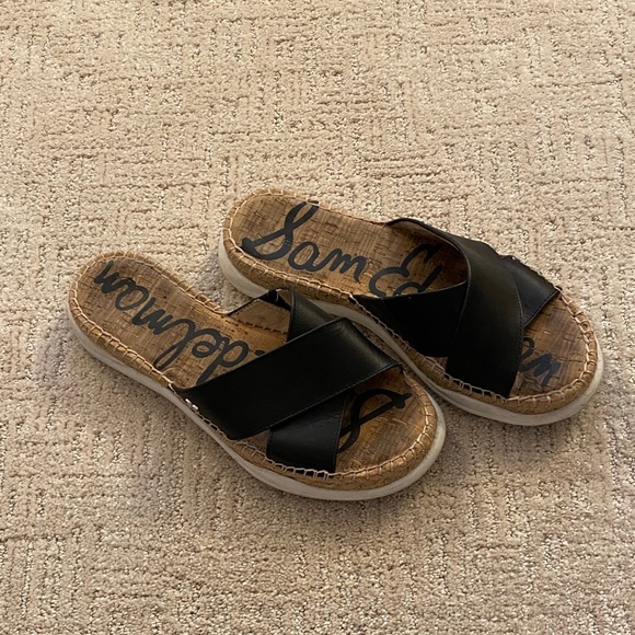 Sam Edelman Black Slide Sandals 7 1/2 Med - Picture 3 of 9